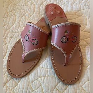 New Jack Rogers Slip on Thong Sandals, Pink, Size 7